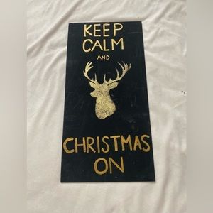 Handmade Christmas sign 🎄